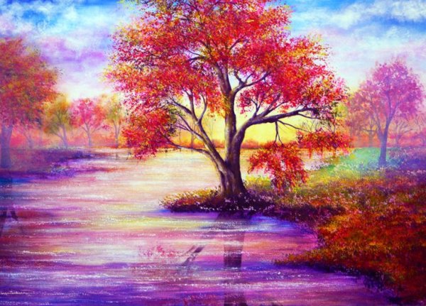 Алмазная мозаика диамонд Painting горы