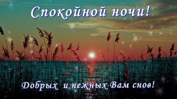 Спокойной весенней ночи с пожеланиями