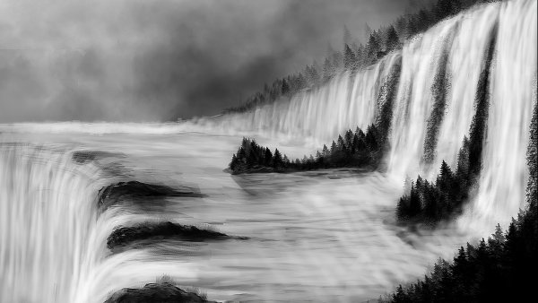 Пейзажи для срисовывания карандашом