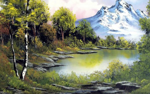 Художник пейзажист Боб Росс