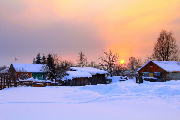 Зима в деревне