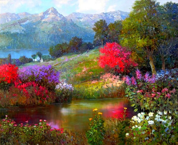 Художник-Импрессионист Кент Уоллис. (Kent r. Wallis