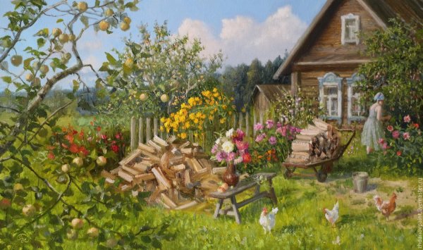 Художник Вячеслав палачев. Деревенские храмы