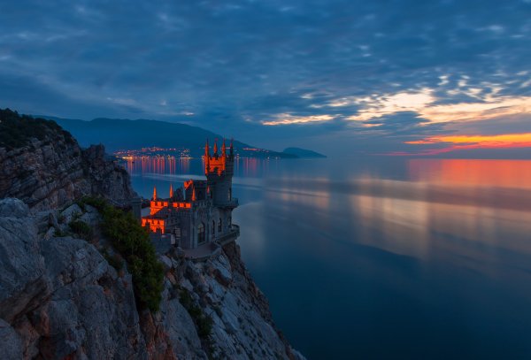 Крым закат Ласточкино гнездо