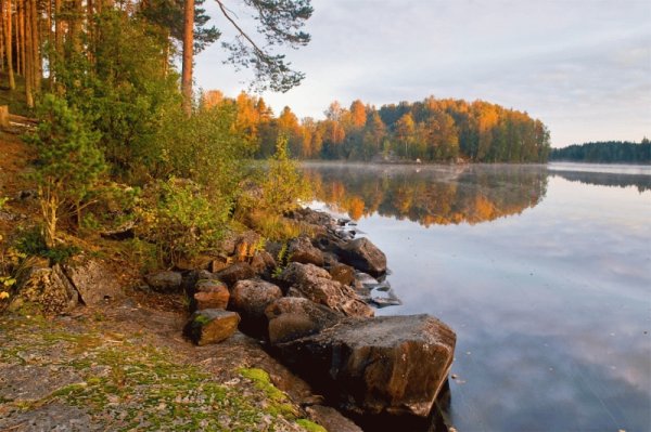 Осенняя река Карелия