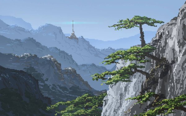 Пиксельный пейзаж