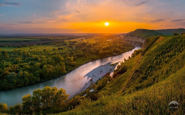 Река Кубань пейзажи Краснодарского края