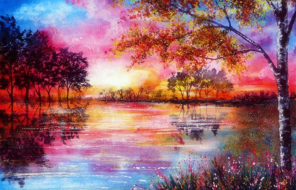 Красивые рисунки красками