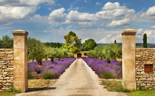 Франция Прованс мельница деревня