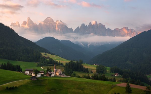 Санта Маддалена Доломитовые Альпы Италия