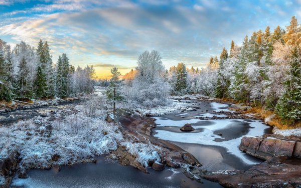 Природа Карелия поздняя осень