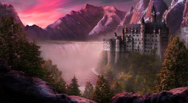 Красивые пейзажи с замками