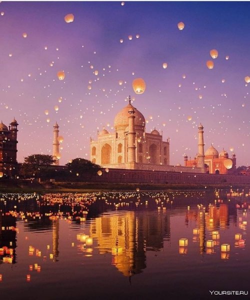 Тадж-Махал Индия ночью