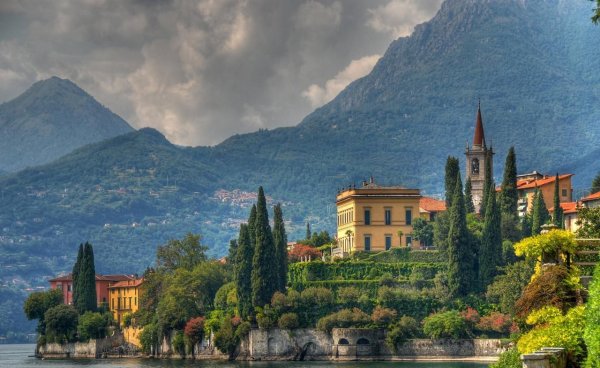 Пейзаж Италия Тоскана озеро Комо