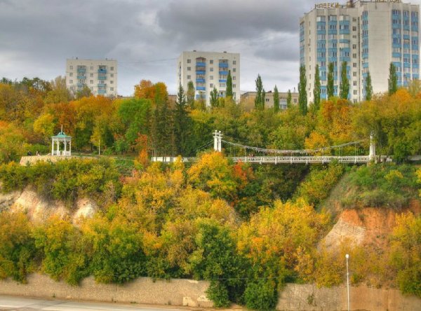 Парк висячий мост Уфа