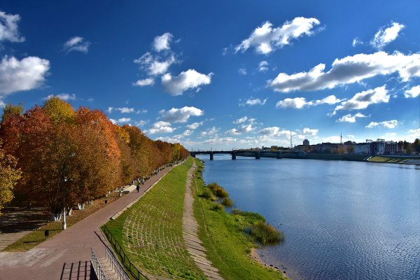Тверь Волга осень