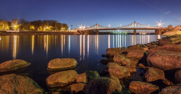 Тверь Волга река Железнодорожный