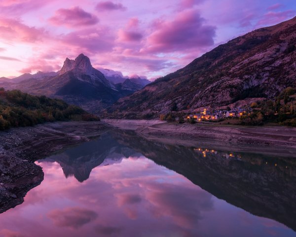 Закат в горах