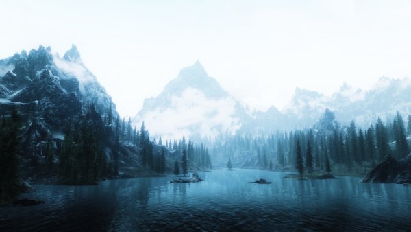 The Elder Scrolls v Skyrim пейзажи