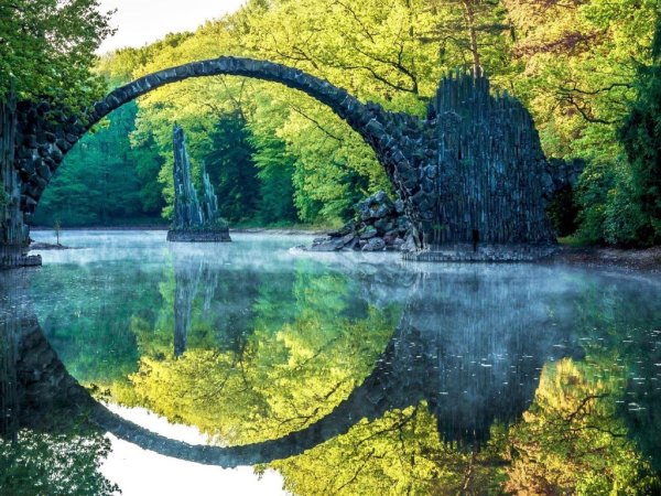 Кромлау Германия чертов мост