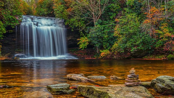 Красивые пейзажи с водопадами