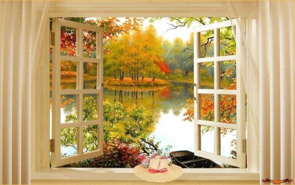 Окно с видом на природу