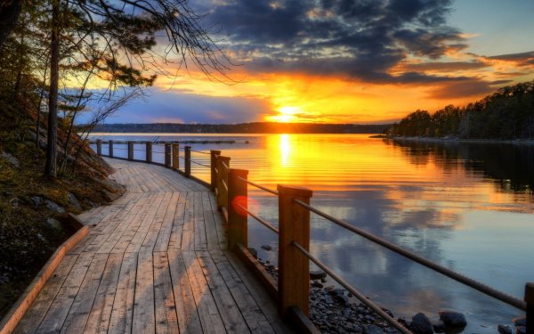 Пейзаж закат