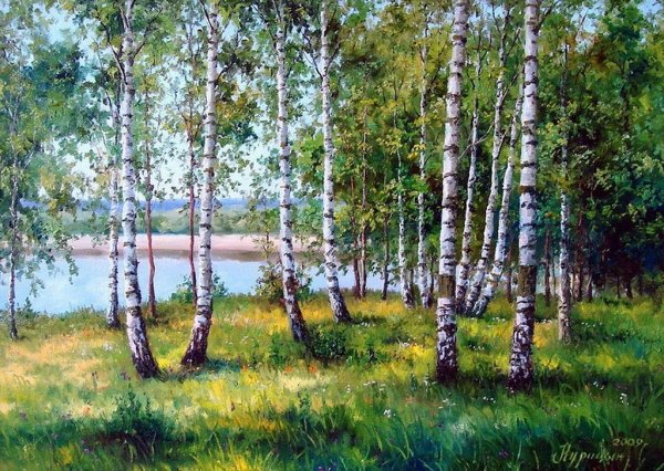 Художник Сергей Курицын Деревенские просторы