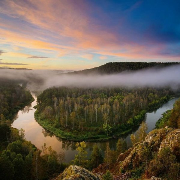 Бердские скалы Новосибирская область