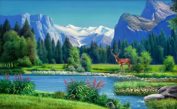 Картины пейзажи Цыганов Виктор