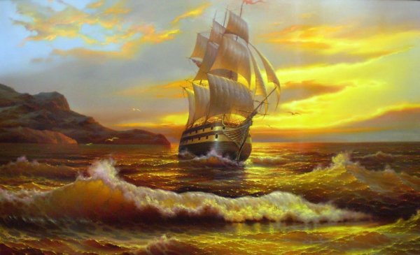 Корабль картина