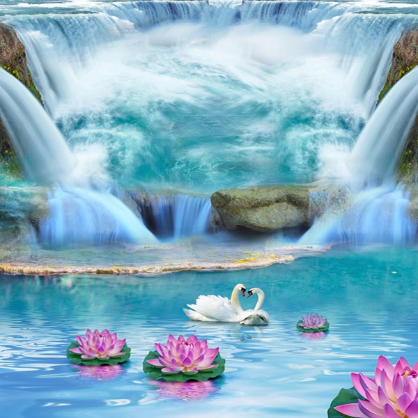 Водопады красивые и живые