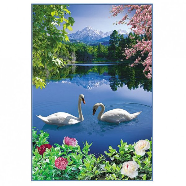 Алмазная мозаика Лебединое озеро