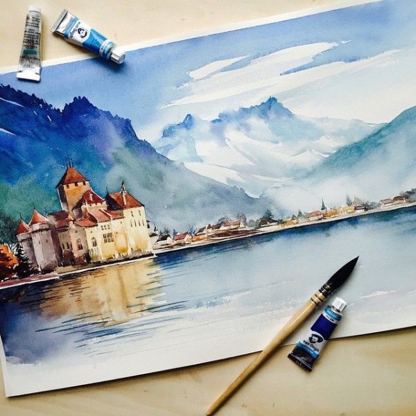 Тревел скетчинг маркерами