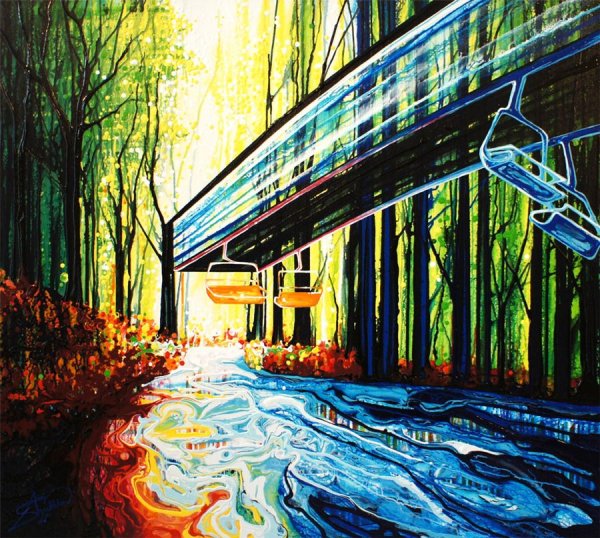 Красивый город маркерами