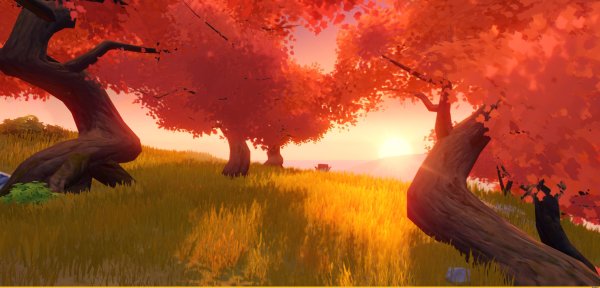 Геншин концепт арт ландшафт