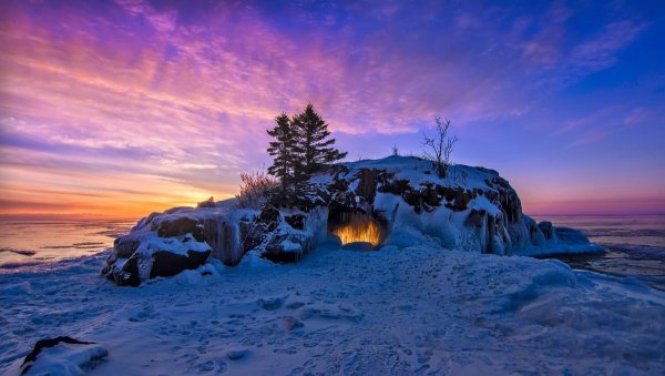 Закат на севере