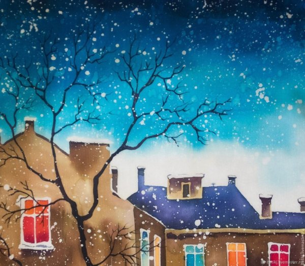 Пейзажи акварелью легкие