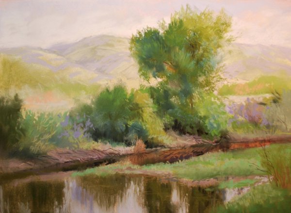 Oil Pastel живопись пейзажи