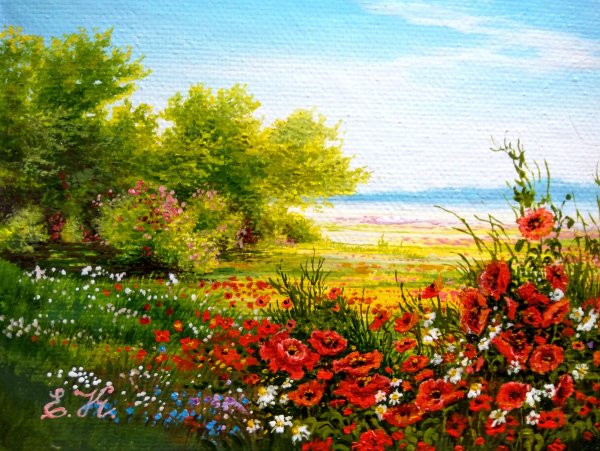 Художник Ян Барткевич лето вечер