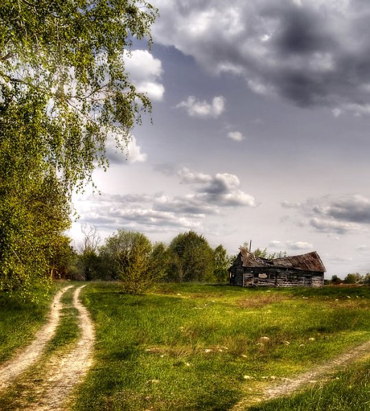 Пейзаж деревни