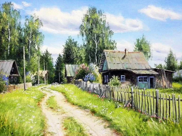 Ивановская область деревня Дунилово закат