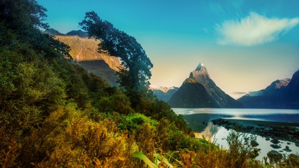 Горы новая Зеландия 4к