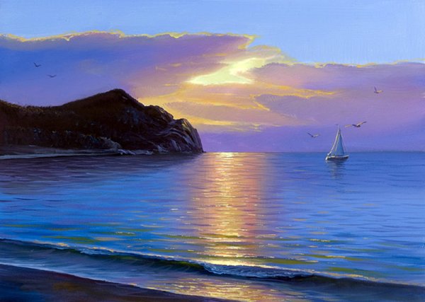 Художник Владимир Федоров Прибой в Судаке