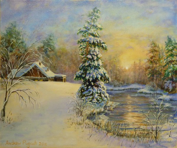 Зимние пейзажи Сергея Панина