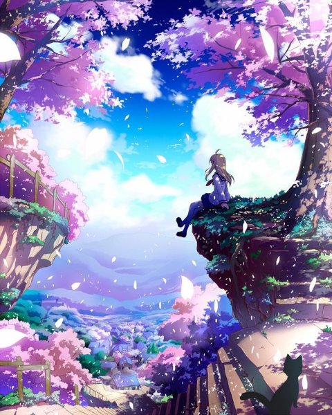 Вечноцветущая Сакура аниме