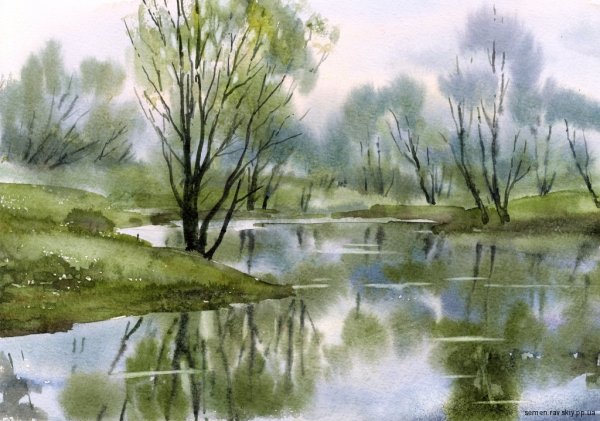 Семен Равский акварель
