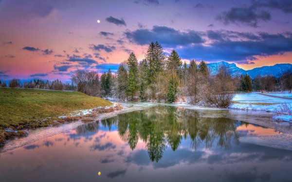 Красота лес река