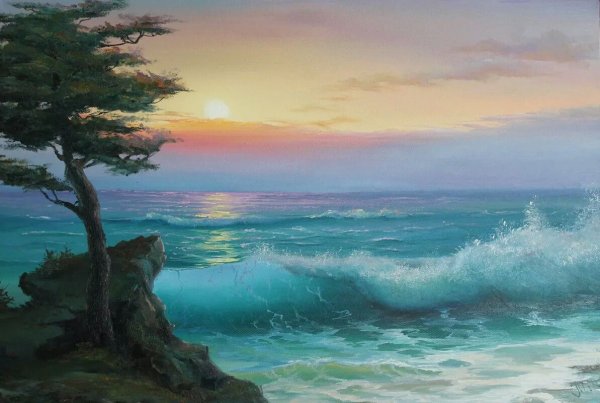 Виктор Лузик картины море