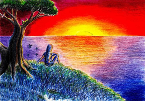 Пейзажи для срисовки